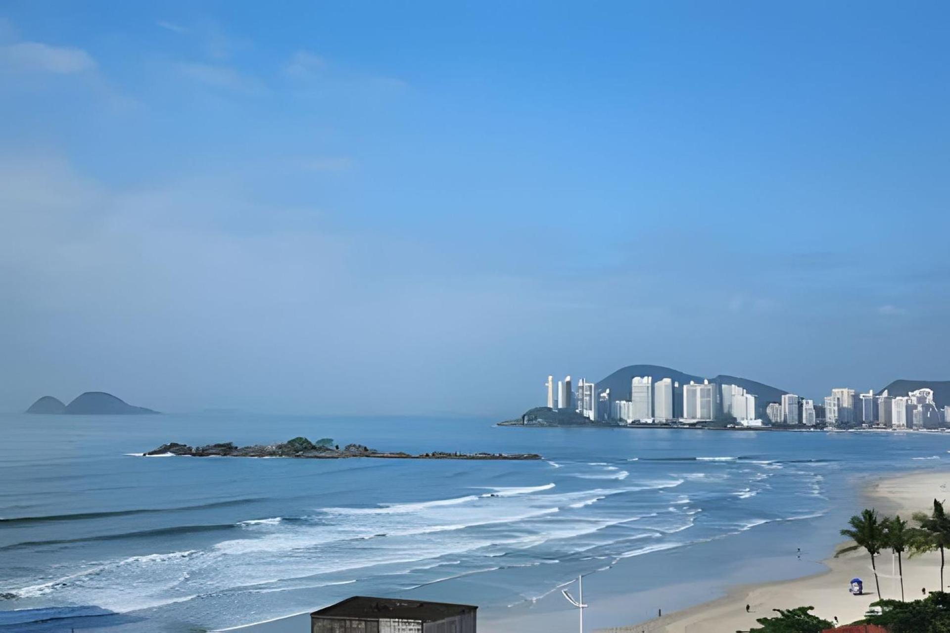 Vista-Mar - 3 Suites Com Ar Condicionado E Quarto Casal Com Ar Condicionado - 100M Da Praia Guarujá Zewnętrze zdjęcie