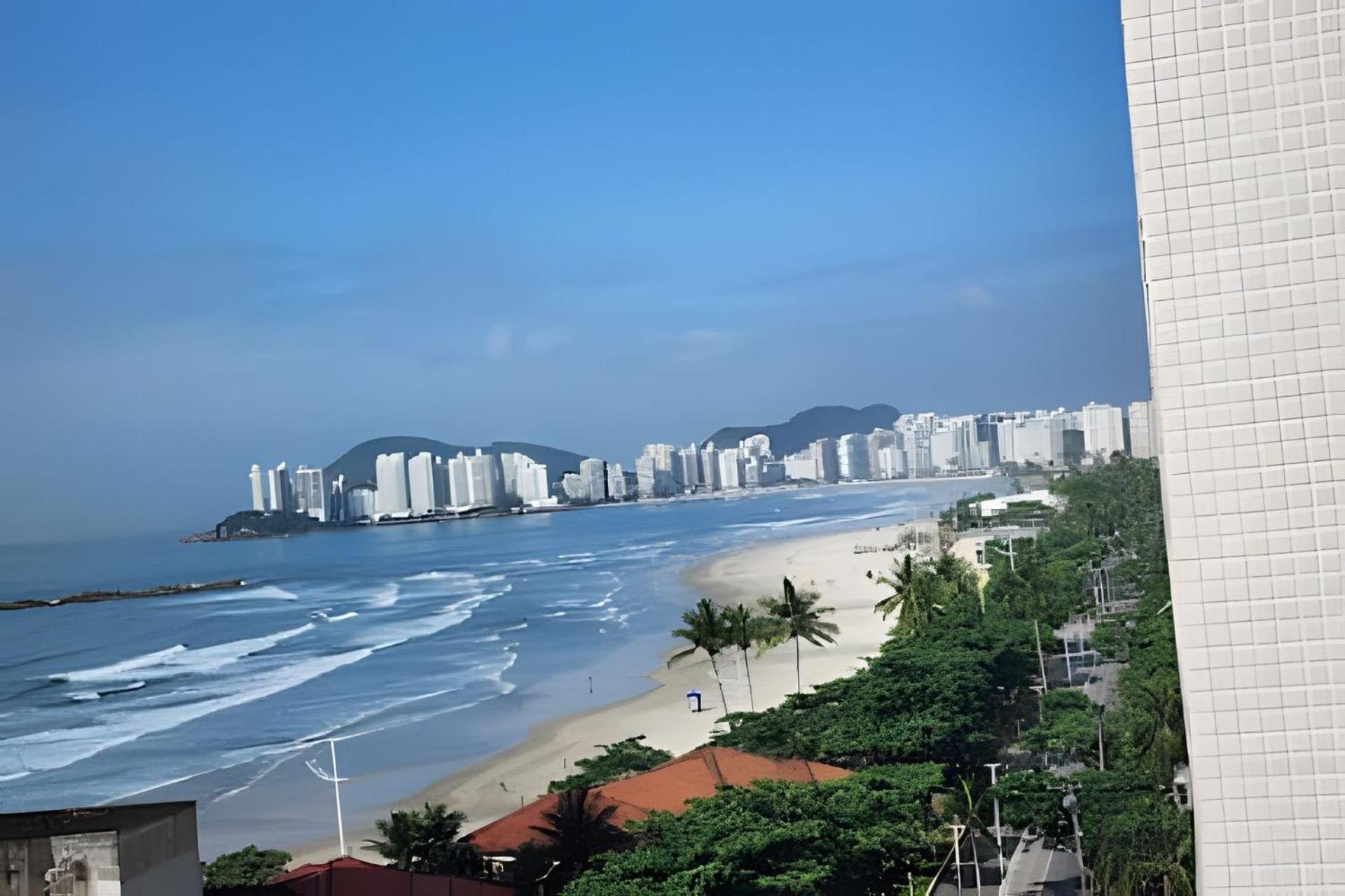 Vista-Mar - 3 Suites Com Ar Condicionado E Quarto Casal Com Ar Condicionado - 100M Da Praia Guarujá Zewnętrze zdjęcie